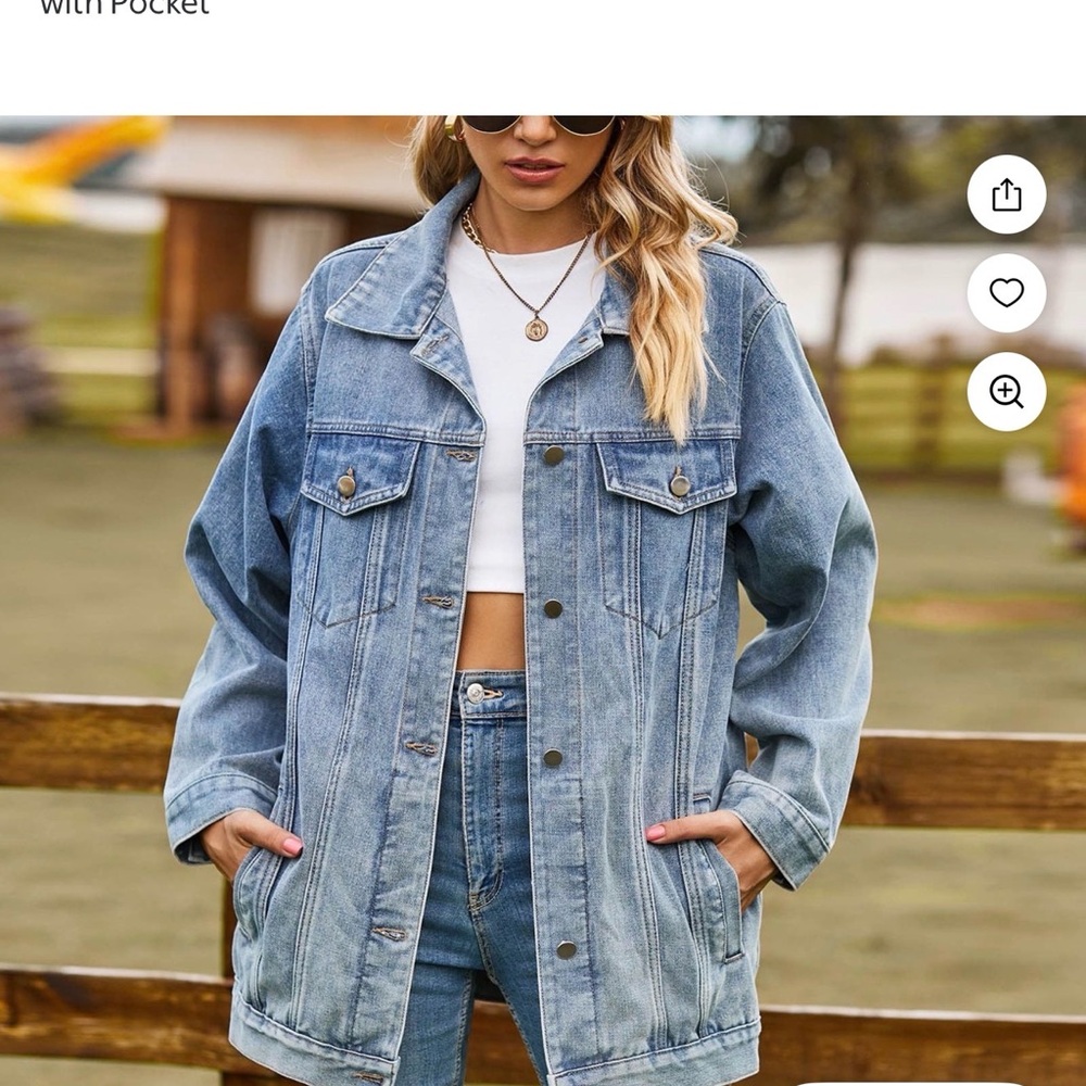 Vintage Blue Denim Jacket for Women